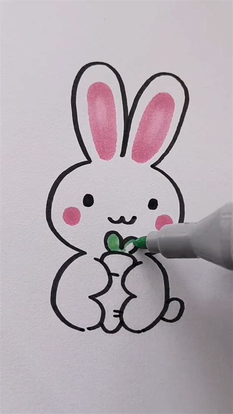 癸未日桃花 兔子簡單畫法